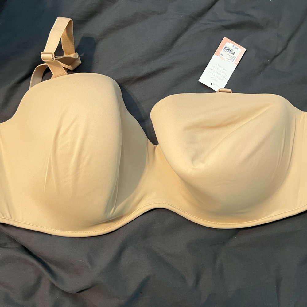 Cacique Light Beige Strapless Bra